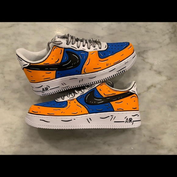 Custom cartoon Air Force 1 men’s size 10 - Picture 4 of 4